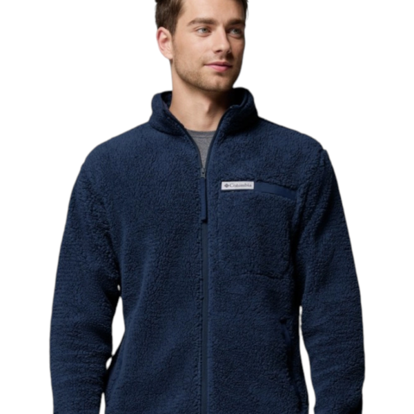 Columbia - Ανδρική Ζακέτα με Φερμουάρ Rugged Ridge High Pile 2135481-464 Μπλε 2135481-464