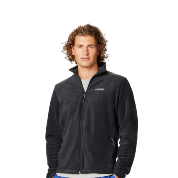 Columbia - Ανδρική Ζακέτα με Φερμουάρ Steens Mountain Polar Fleece WM3220-010 Μαύρο
