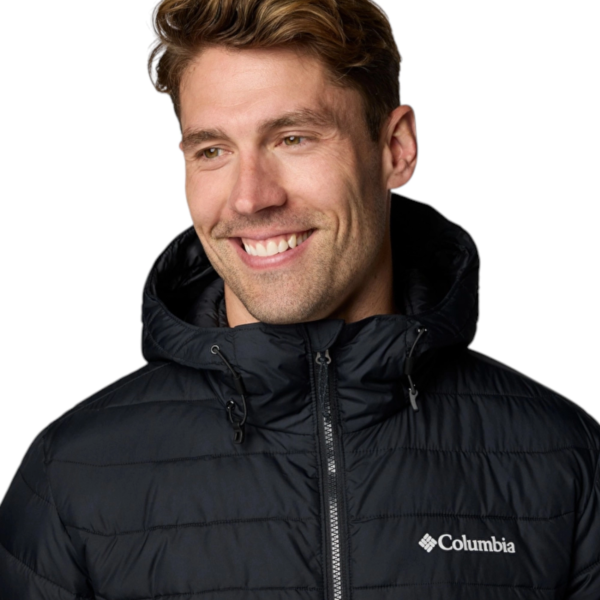 Columbia - Ανδρικό Μπουφάν Powder Lite II Hooded WX6272-010 Μαύρο WX6272-010