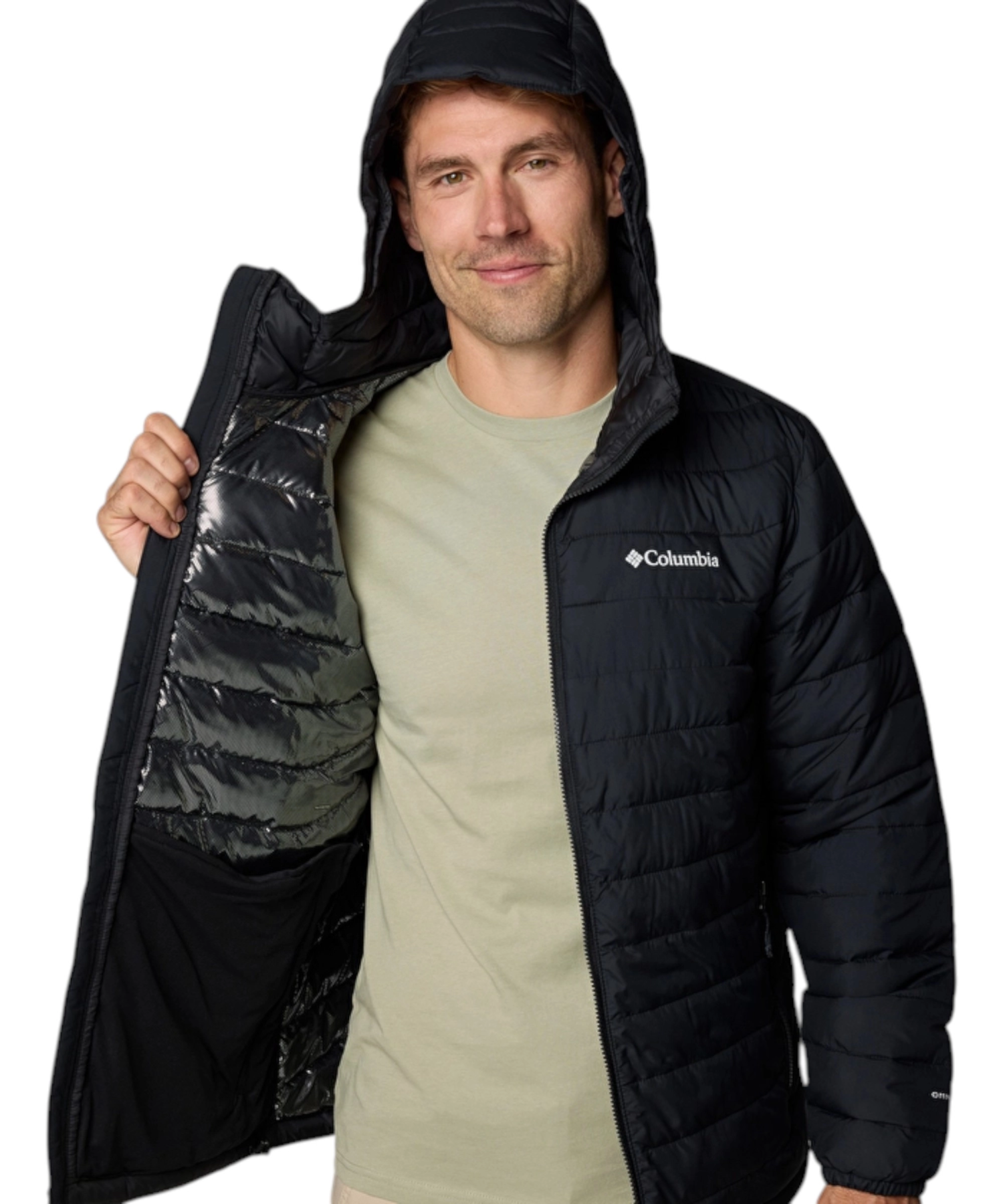 Columbia – Ανδρικό Μπουφάν Powder Lite II Hooded WX6272-010 Μαύρο (6) Columbia - Ανδρικό Μπουφάν Powder Lite II Hooded WX6272-010 Μαύρο WX6272-010