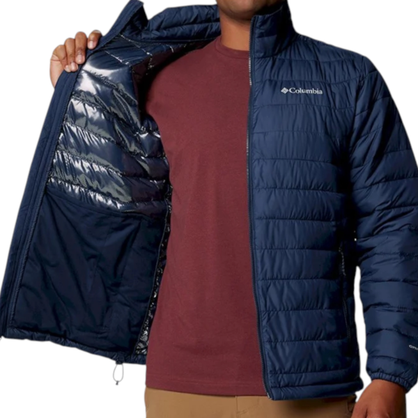 Columbia - Ανδρικό Μπουφάν Powder Lite II Hooded WX6272-464 Μπλε WX6272-464