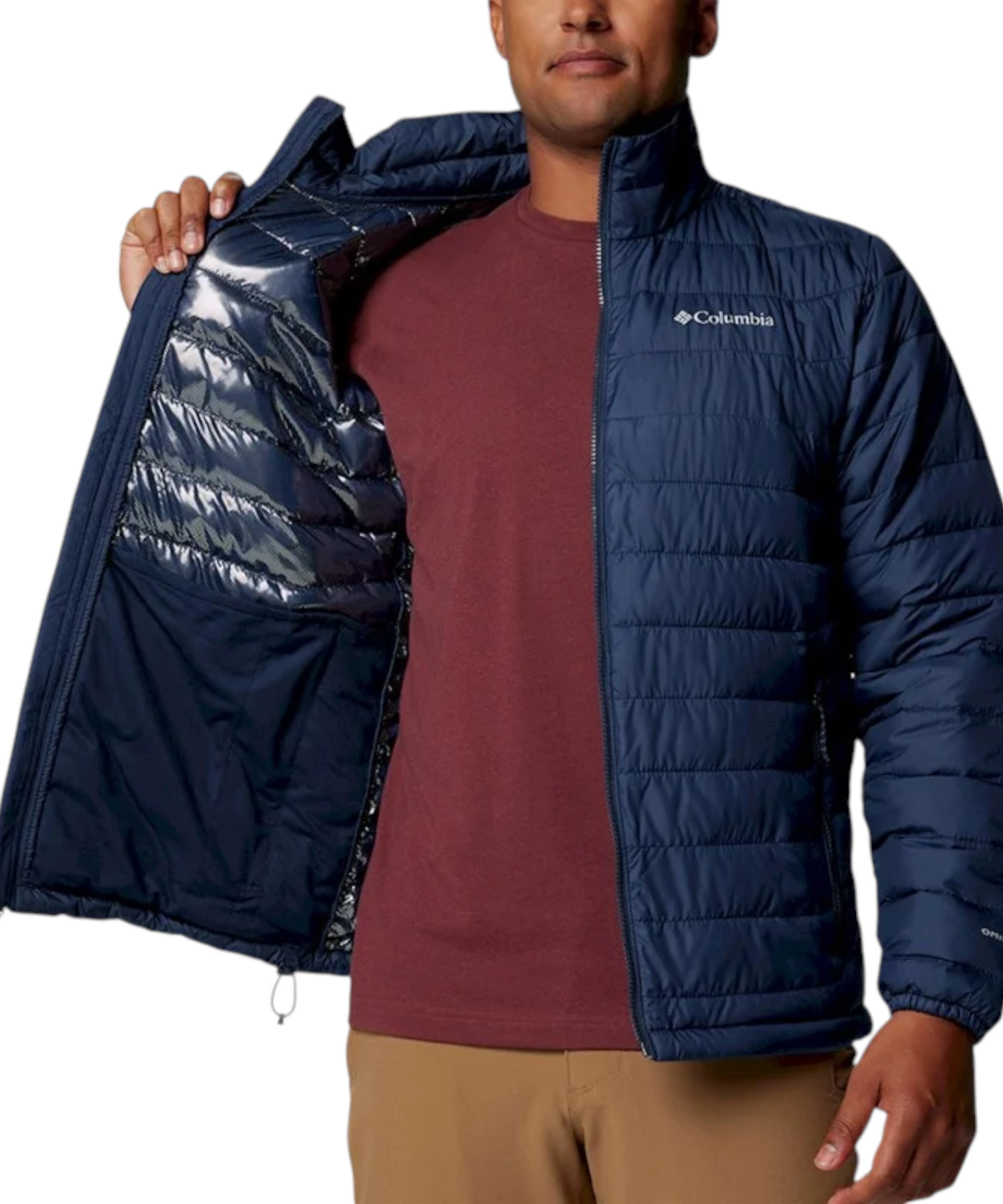 Columbia – Ανδρικό Μπουφάν Powder Lite II Hooded WX6272-464 Μπλε-78 (2) Columbia - Ανδρικό Μπουφάν Powder Lite II Hooded WX6272-464 Μπλε WX6272-464