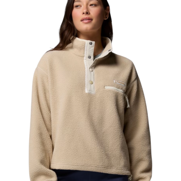 Columbia - Γυναικείo Φούτερ Fleece Helvetia II Cropped Half Snap 2092231-272 Μπεζ 2092231-272