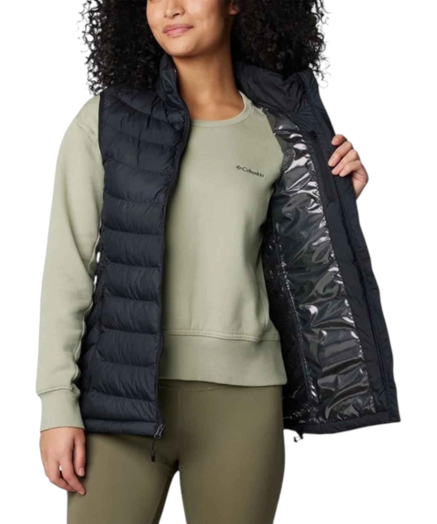 Columbia – Γυναικείο Αμάνικο Μπουφάν Powder Lite II Vest WK7821-010 Μαύρο (2) Columbia - Γυναικείο Αμάνικο Μπουφάν Powder Lite II Vest WK7821-010 Μαύρο WK7821-010