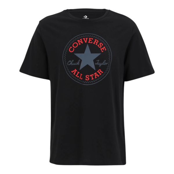 Converse - Ανδρικό T‑shirt Chuck Taylor All Star Patch Relaxed Fit CVM5T459-001 Μαύρο
