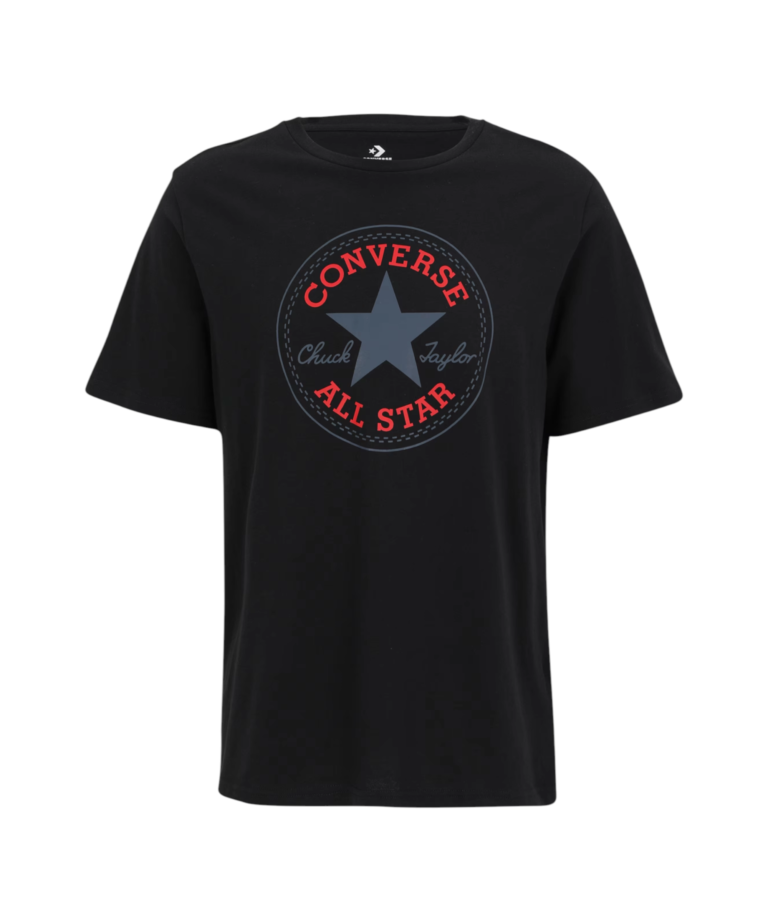 Converse - Ανδρικό T‑shirt Chuck Taylor All Star Patch Relaxed Fit CVM5T459-001 Μαύρο