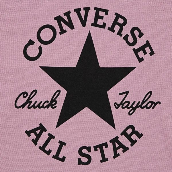 Converse - Παιδική Μπλούζα Φούτερ με Κουκούλα 4CH525-AI4 Ροζ 4CH525-AI4