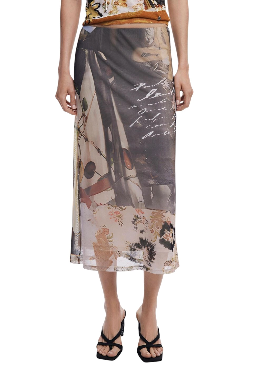 Desigual - Γυναικεία Midi Φούστα Collage Tulle Skirt 25WWFK05-2002 Πολύχρωμο (2) Desigual - Γυναικεία Midi Φούστα Collage Tulle Skirt 25WWFK05-2002 Πολύχρωμο 25WWFK05-2002