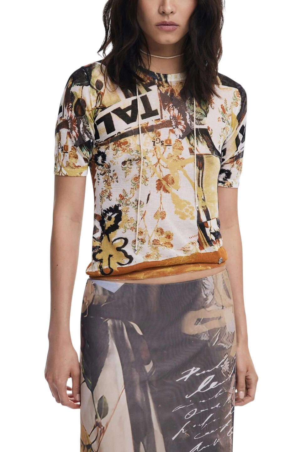 Desigual – Γυναικεία Midi Φούστα Collage Tulle Skirt 25WWFK05-2002 Πολύχρωμο (3) Desigual - Γυναικεία Midi Φούστα Collage Tulle Skirt 25WWFK05-2002 Πολύχρωμο 25WWFK05-2002