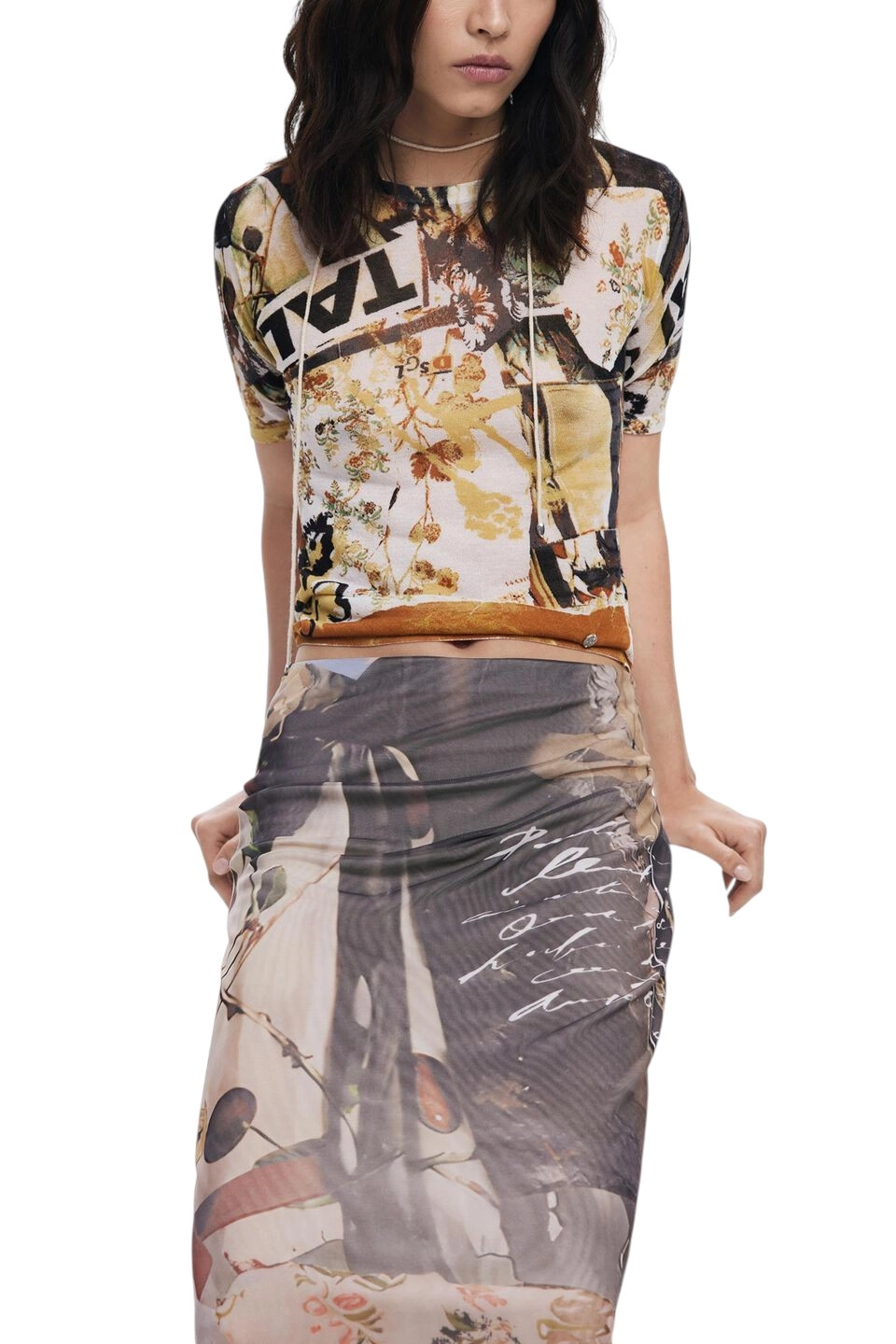 Desigual – Γυναικεία Midi Φούστα Collage Tulle Skirt 25WWFK05-2002 Πολύχρωμο (5) Desigual - Γυναικεία Midi Φούστα Collage Tulle Skirt 25WWFK05-2002 Πολύχρωμο 25WWFK05-2002