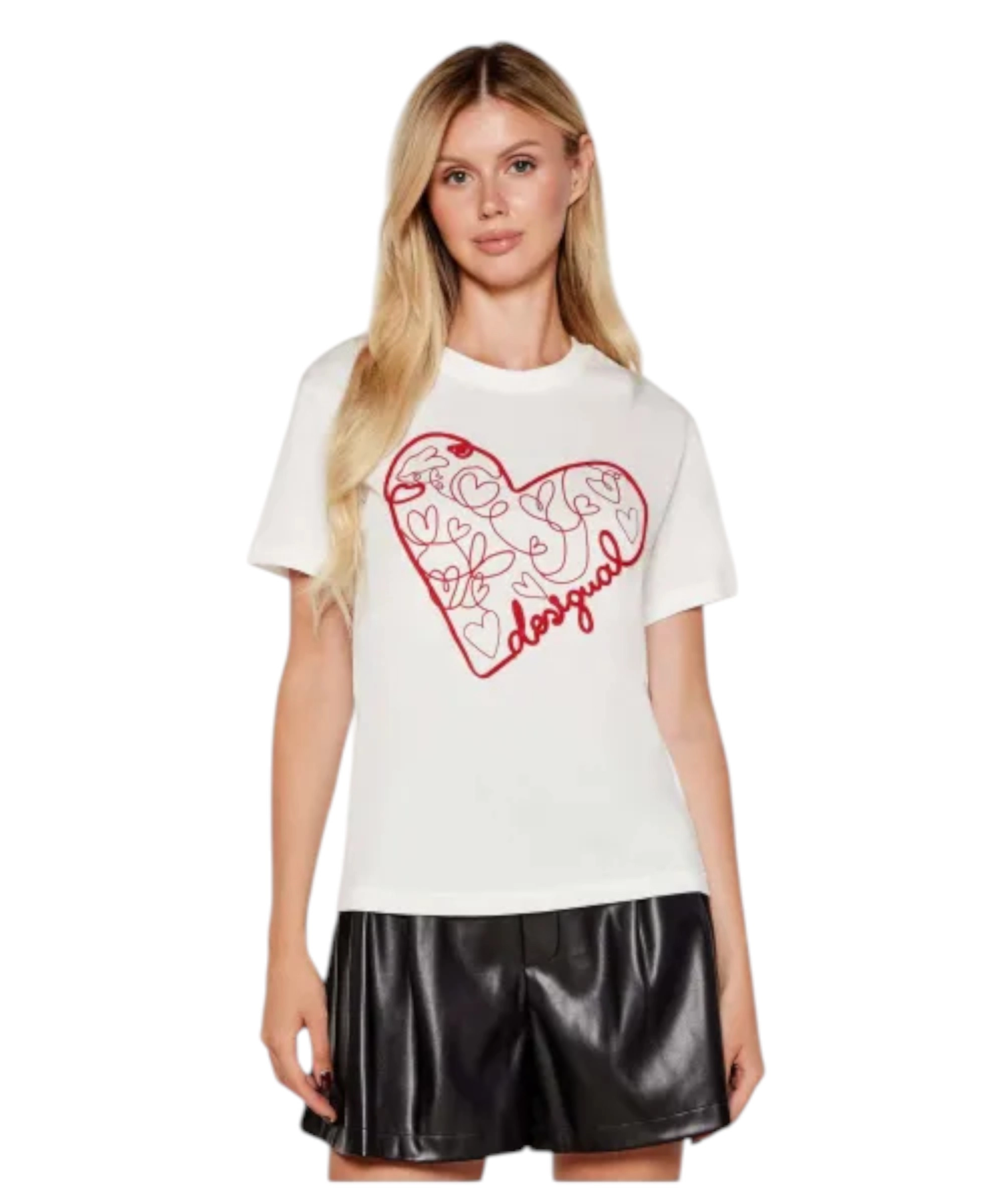 Desigual - Γυναικεία Κοντομάνικη Μπλούζα Rome 25WWTK50-1000 Λευκό (2) Desigual - Γυναικεία Κοντομάνικη Μπλούζα Rome 25WWTK50-1000 Λευκό 25WWTK50-1000
