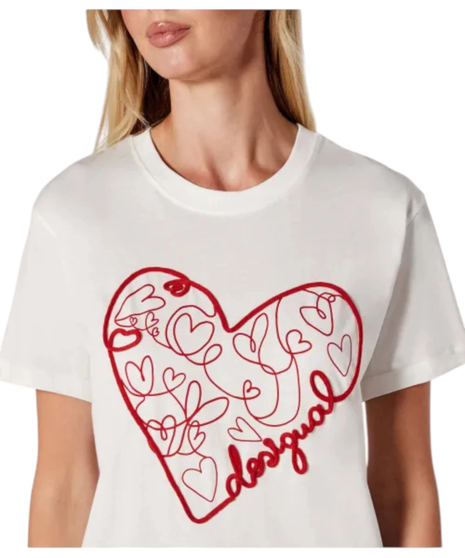 Desigual – Γυναικεία Κοντομάνικη Μπλούζα Rome 25WWTK50-1000 Λευκό (4) Desigual - Γυναικεία Κοντομάνικη Μπλούζα Rome 25WWTK50-1000 Λευκό 25WWTK50-1000