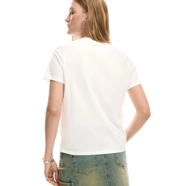 Desigual - Γυναικεία Κοντομάνικη Μπλούζα Vilma 26SWTK51-1000 Λευκό 26SWTK51-1000