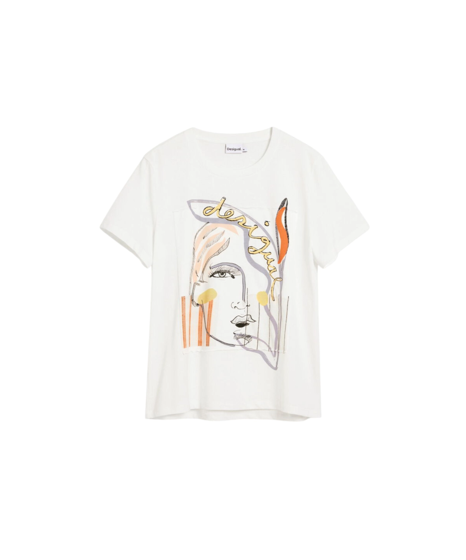 Desigual – Γυναικεία Κοντομάνικη Μπλούζα Vilma 26SWTK51-1000 Λευκό (5) Desigual - Γυναικεία Κοντομάνικη Μπλούζα Vilma 26SWTK51-1000 Λευκό 26SWTK51-1000