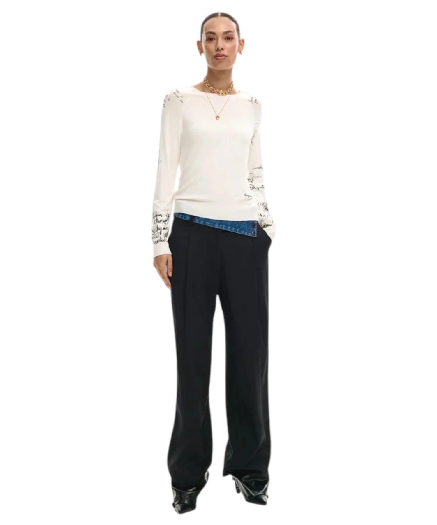 Desigual – Γυναικεία Μακρυμάνικη Μπλούζα Marquette 26SWJF10-1001 Λευκό (1) Desigual - Γυναικεία Μακρυμάνικη Μπλούζα Marquette 26SWJF10-1001 Λευκό 26SWJF10-1001