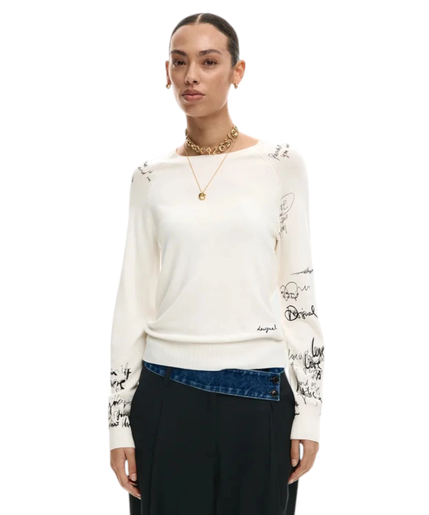 Desigual – Γυναικεία Μακρυμάνικη Μπλούζα Marquette 26SWJF10-1001 Λευκό (5) Desigual - Γυναικεία Μακρυμάνικη Μπλούζα Marquette 26SWJF10-1001 Λευκό 26SWJF10-1001