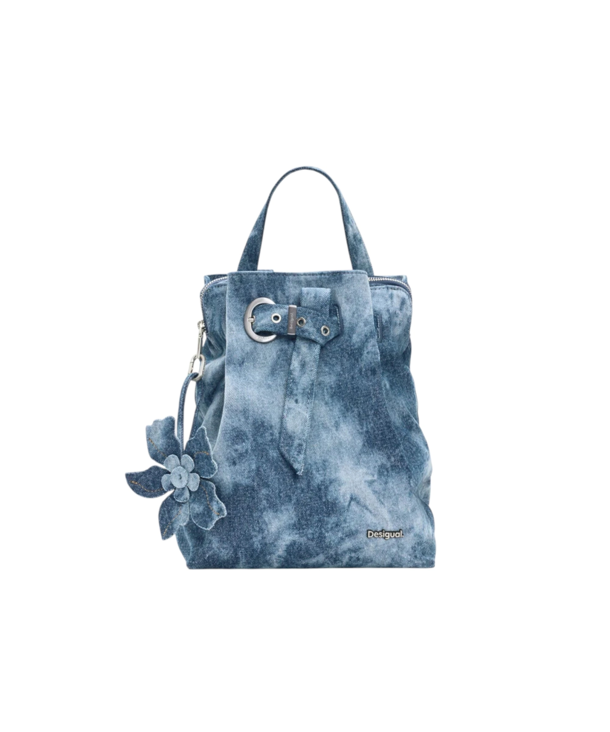 Desigual - Γυναικεία Τσάντα Πλάτης Curio Denim Luena 26WAKD05-5008 Μπλε Ανοιχτό