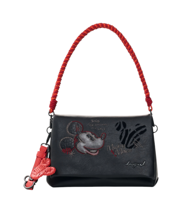 Desigual - Γυναικεία Τσάντα Χειρός Mickey Face Venecia 4 26WAXP98-2000 Μαύρο