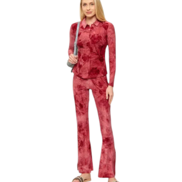 Desigual - Γυναικείο Βελούδινο Κολάν Chester Flare Fit 26SWPK03-3024 Ροζ 26SWPK03-3024