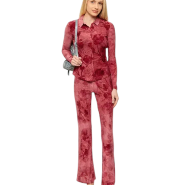 Desigual - Γυναικείο Βελούδινο Κολάν Chester Flare Fit 26SWPK03-3024 Ροζ 26SWPK03-3024