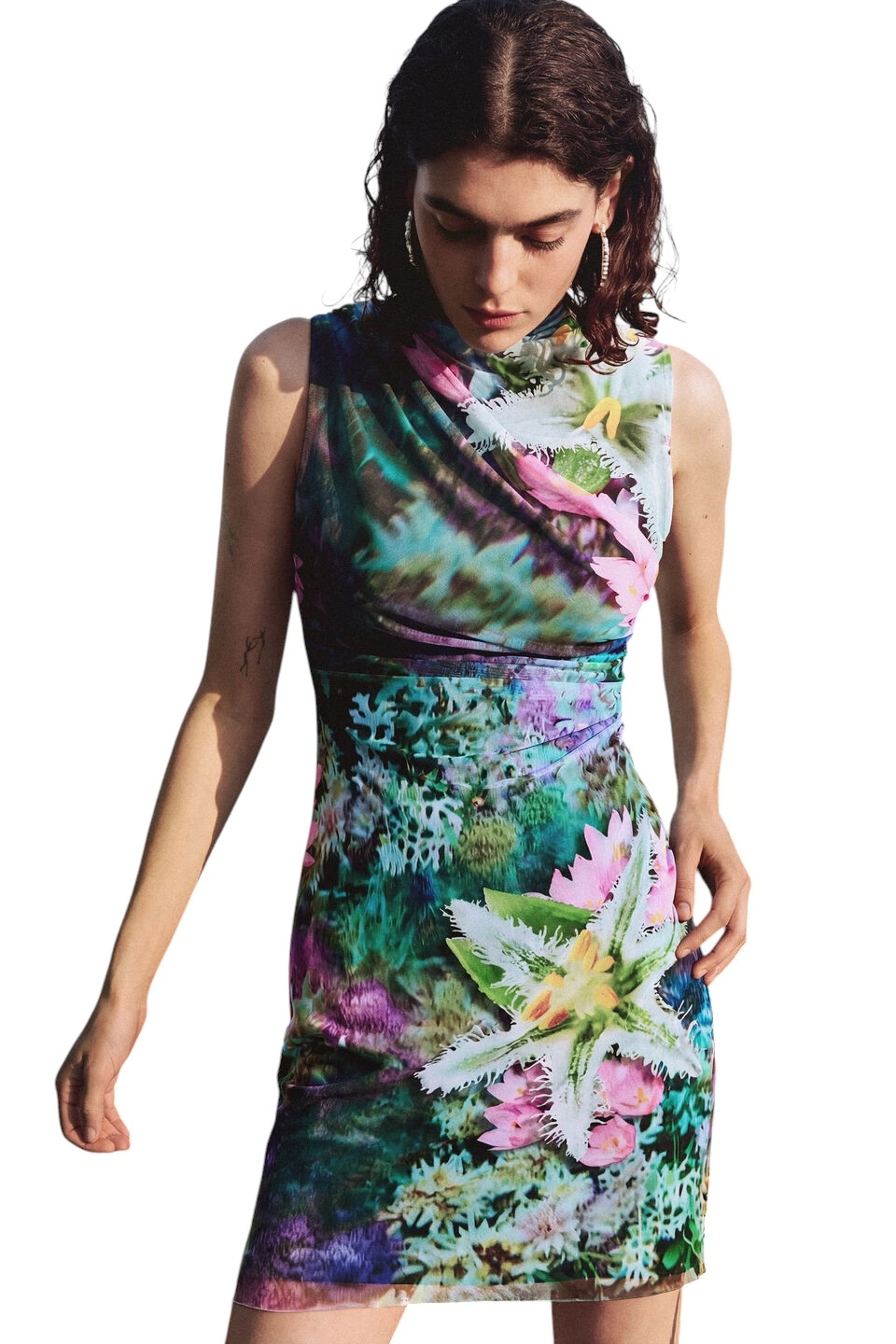 Desigual - Γυναικείο Κοντό Φόρεμα Carrington 26SWVK40-4031 Πράσινο (1) Desigual - Γυναικείο Κοντό Φόρεμα Carrington 26SWVK40-4031 Πράσινο 26SWVK40-4031