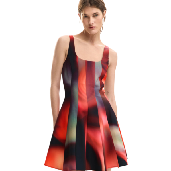 Desigual - Γυναικείο Κοντό Φόρεμα Cortesmancha 26SWVW02-2000 Μαύρο
