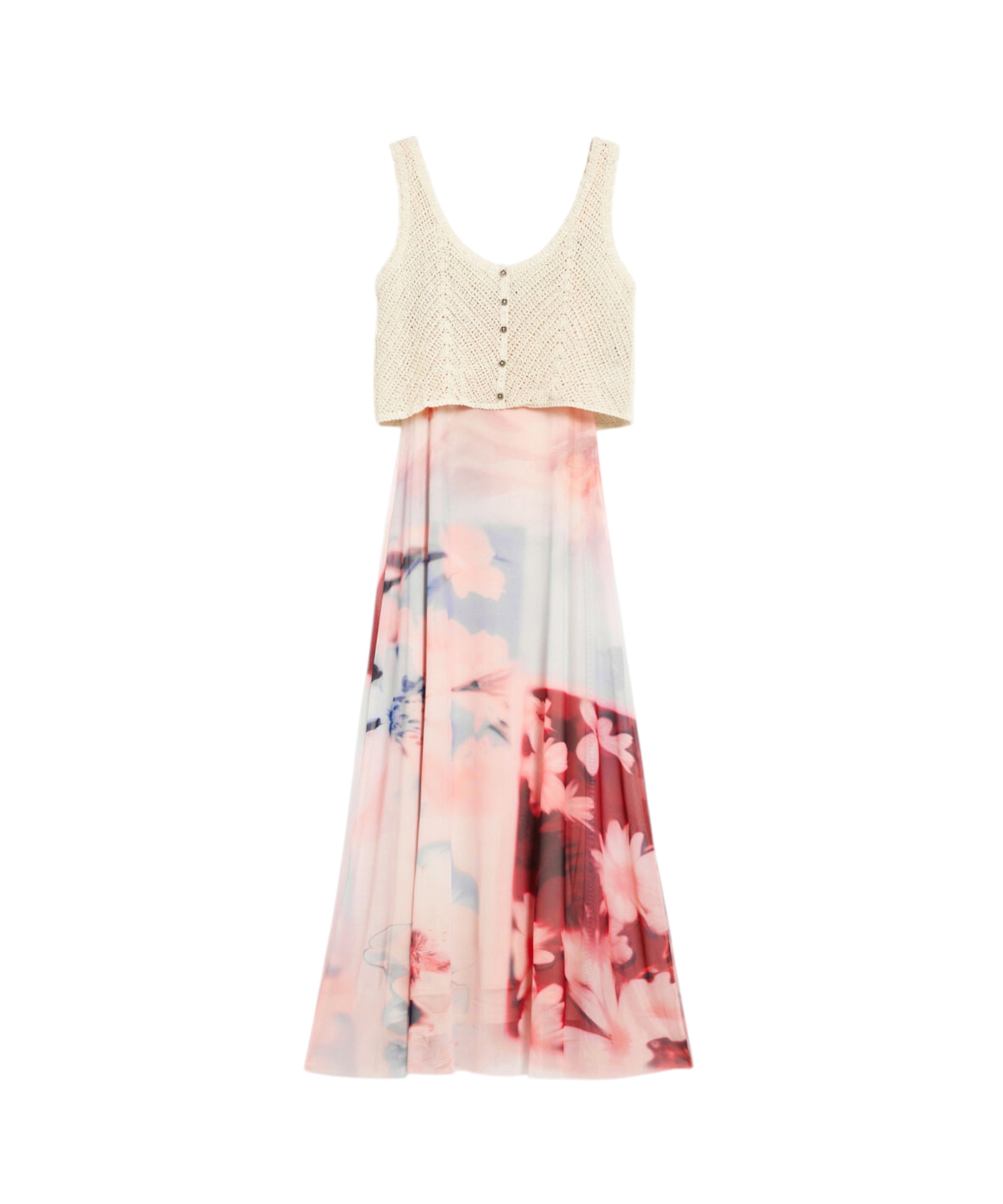 Desigual – Γυναικείο Μακρύ Virginia 26SWVK31-3049 Ροζ (6) Desigual - Γυναικείο Μακρύ Συνδυασμένο πλεκτό φόρεμα Virginia 26SWVK31-3049 Ροζ 26SWVK31-3049