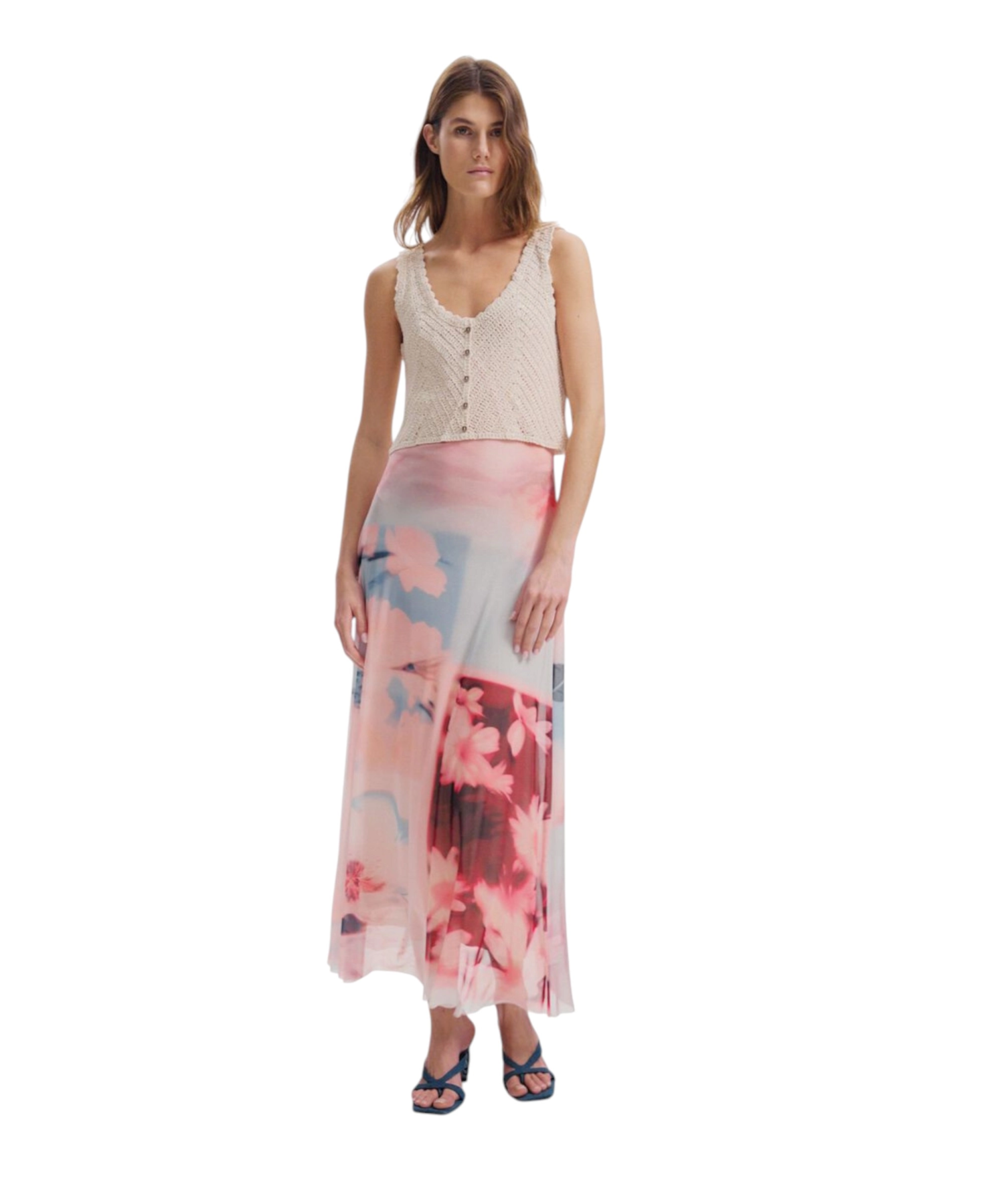 Desigual – Γυναικείο Μακρύ Virginia 26SWVK31-3049 Ροζ (7) Desigual - Γυναικείο Μακρύ Συνδυασμένο πλεκτό φόρεμα Virginia 26SWVK31-3049 Ροζ 26SWVK31-3049