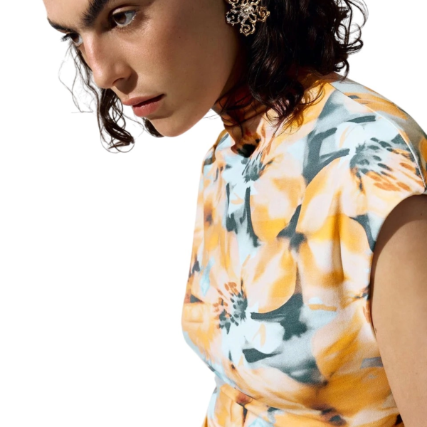 Desigual - Γυναικείο Μακρύ Φόρεμα 26SWVK48-7010 Πορτοκαλί 26SWVK48-7010