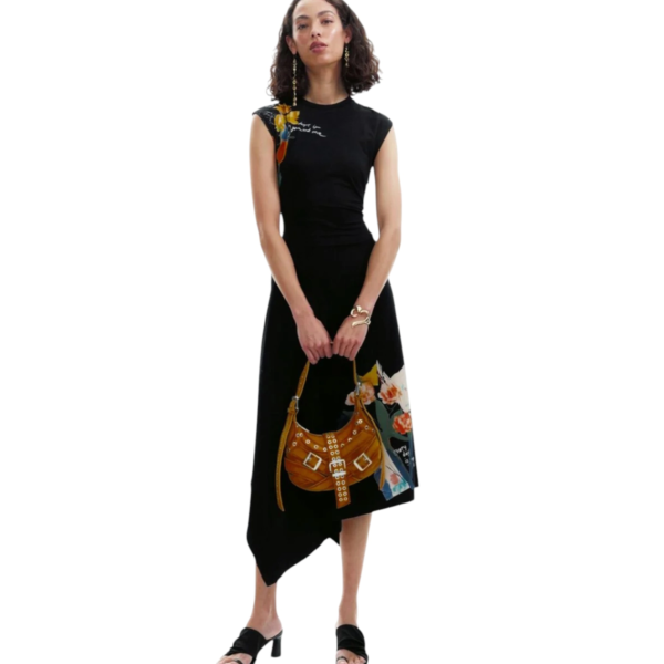Desigual - Γυναικείο Μακρύ Φόρεμα Leyter 26SWVK50-2000 Μαύρο 26SWVK50-2000