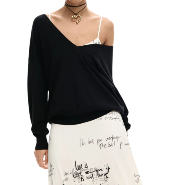 Desigual - Γυναικείο Μακρύ Φόρεμα Morisot 26SWVK33-1001 Λευκό 26SWVK33-1001