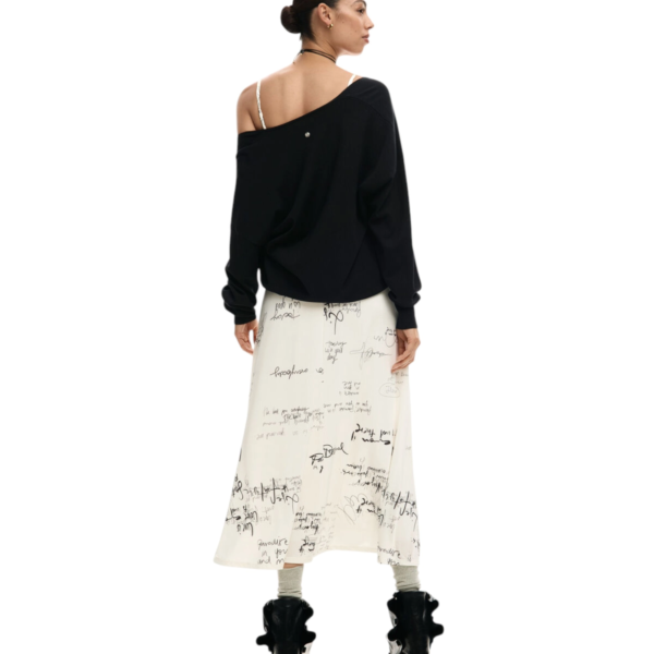 Desigual - Γυναικείο Μακρύ Φόρεμα Morisot 26SWVK33-1001 Λευκό 26SWVK33-1001
