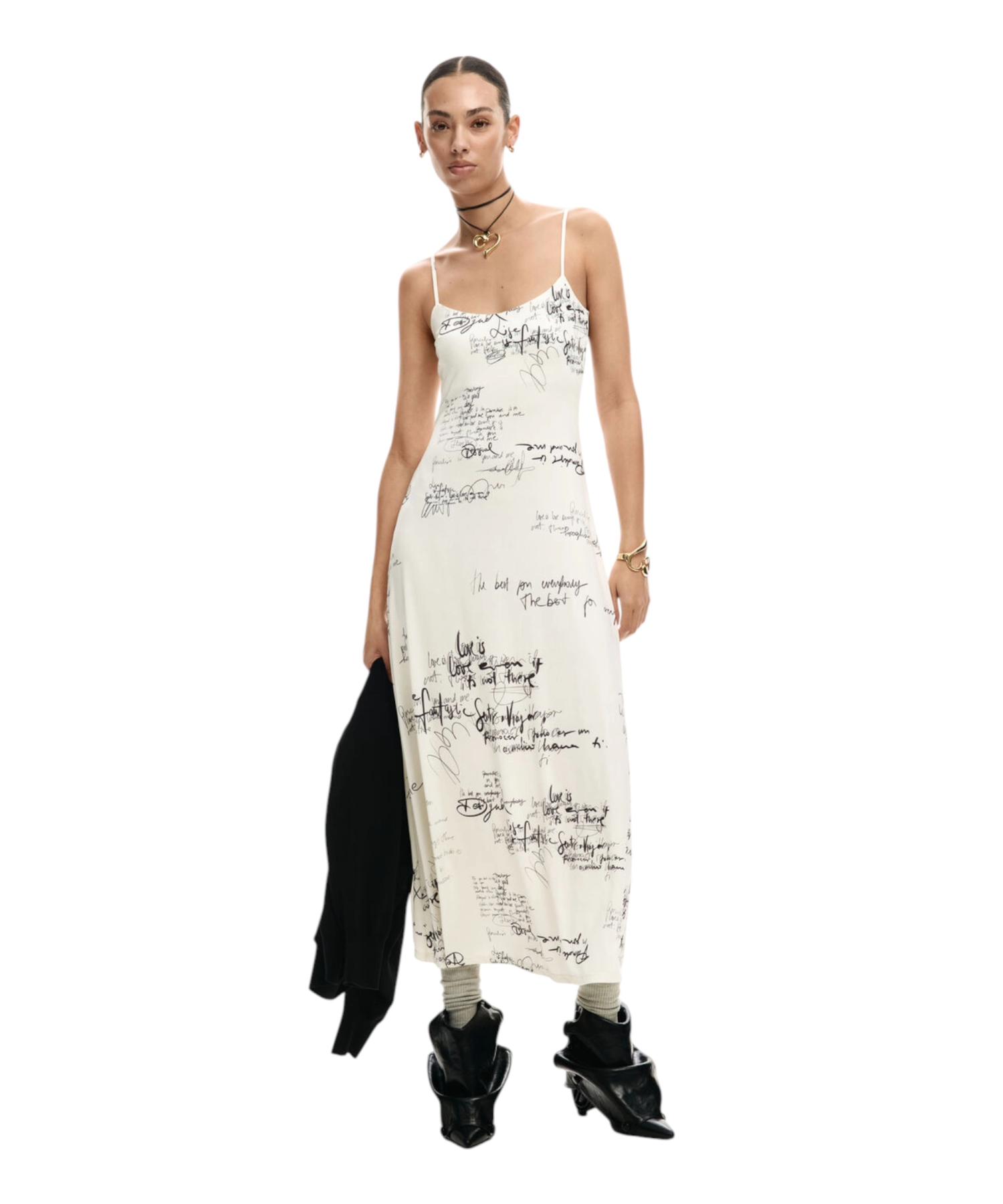 Desigual – Γυναικείο Μακρύ Φόρεμα Morisot 26SWVK33-1001 Λευκό (5) Desigual - Γυναικείο Μακρύ Φόρεμα Morisot 26SWVK33-1001 Λευκό 26SWVK33-1001