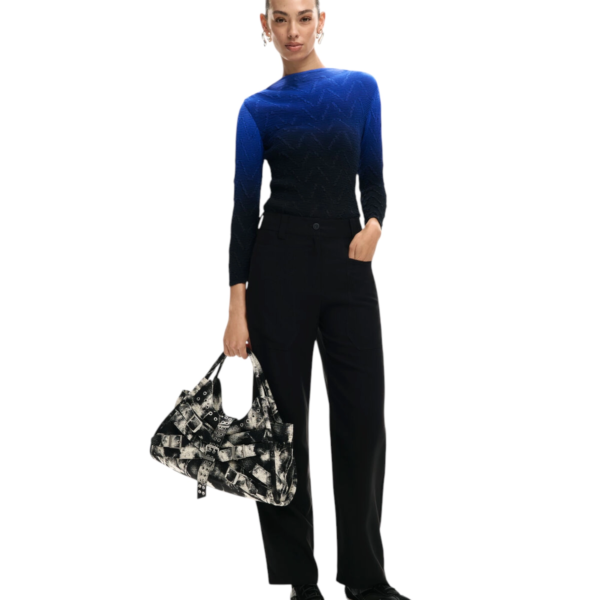 Desigual - Γυναικείο Παντελόνι Trey 26SWPW07-2000 Μαύρο