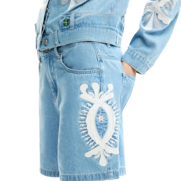 Desigual - Γυναικείο Παντελόνι Σορτς Τζιν Wakanda 26SWDD45-5053 Γαλάζιο 26SWDD45-5053