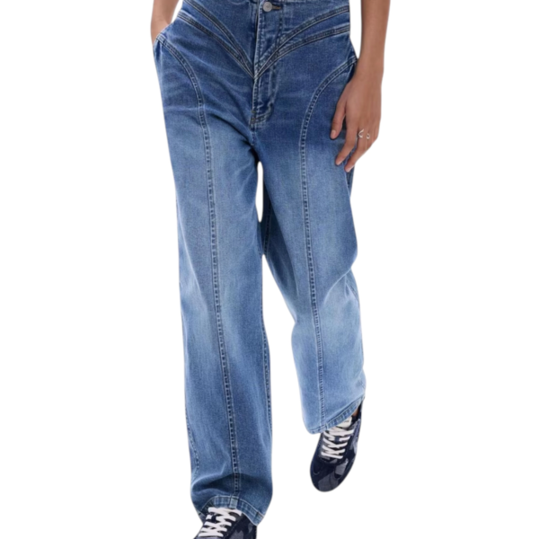 Desigual - Γυναικείο Παντελόνι Τζιν Balloon Degrad 26SWDD41-5053 Μπλε