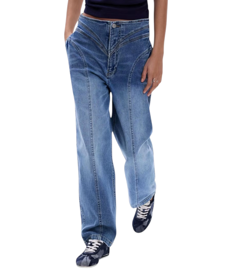 Desigual - Γυναικείο Παντελόνι Τζιν Balloon Degrad 26SWDD41-5053 Μπλε