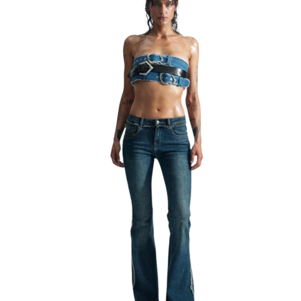 Desigual - Γυναικείο Παντελόνι Τζιν Bootcut 26SWDD09-5008 Μπλε 26SWDD09-5008
