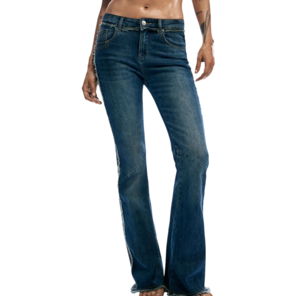 Desigual - Γυναικείο Παντελόνι Τζιν Bootcut 26SWDD09-5008 Μπλε