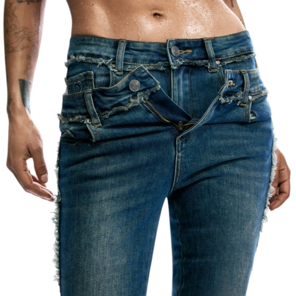 Desigual - Γυναικείο Παντελόνι Τζιν Bootcut 26SWDD09-5008 Μπλε 26SWDD09-5008