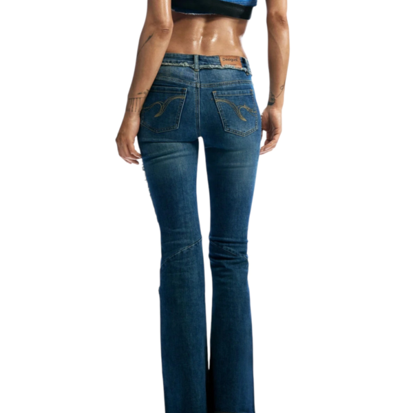 Desigual - Γυναικείο Παντελόνι Τζιν Bootcut 26SWDD09-5008 Μπλε 26SWDD09-5008