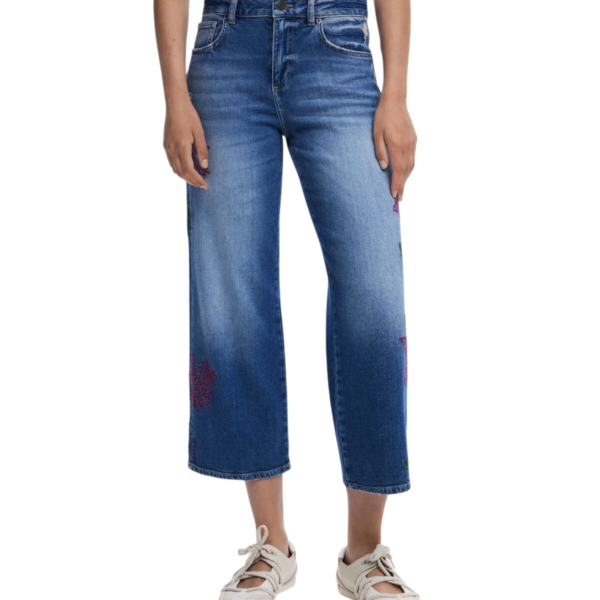 Desigual - Γυναικείο Παντελόνι Τζιν Botanic 25WWDD21-5053 Μπλε