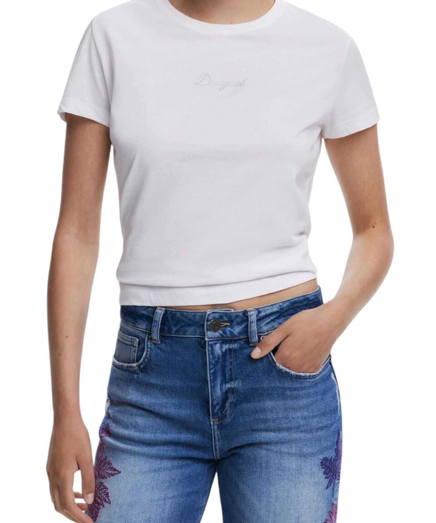 Desigual – Γυναικείο Παντελόνι Τζιν Botanic 25WWDD21-5053 Μπλε (3) Desigual - Γυναικείο Παντελόνι Τζιν Botanic 25WWDD21-5053 Μπλε 25WWDD21-5053