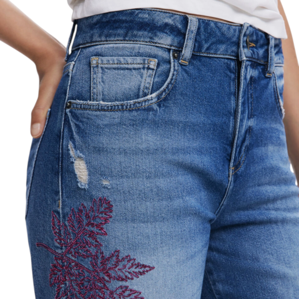 Desigual - Γυναικείο Παντελόνι Τζιν Botanic 25WWDD21-5053 Μπλε 25WWDD21-5053