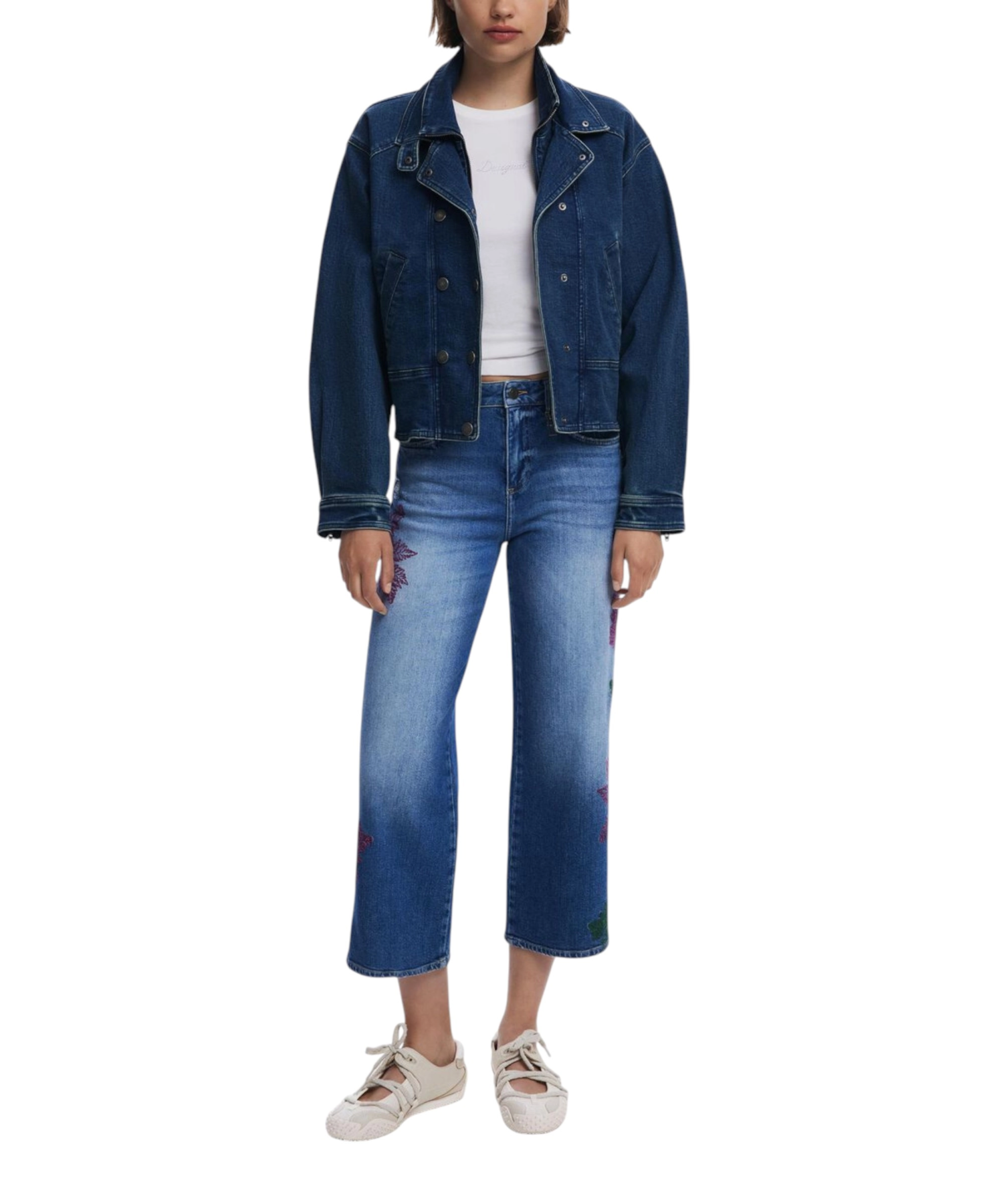 Desigual – Γυναικείο Παντελόνι Τζιν Botanic 25WWDD21-5053 Μπλε (8) Desigual - Γυναικείο Παντελόνι Τζιν Botanic 25WWDD21-5053 Μπλε 25WWDD21-5053