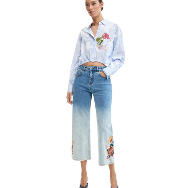 Desigual - Γυναικείο Παντελόνι Τζιν Coco 26SWDD20-5053 Μπλε 26SWDD20-5053