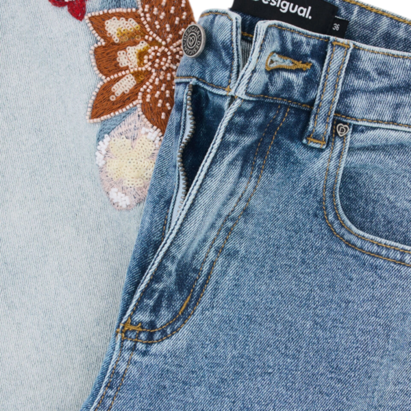 Desigual - Γυναικείο Παντελόνι Τζιν Coco 26SWDD20-5053 Μπλε 26SWDD20-5053