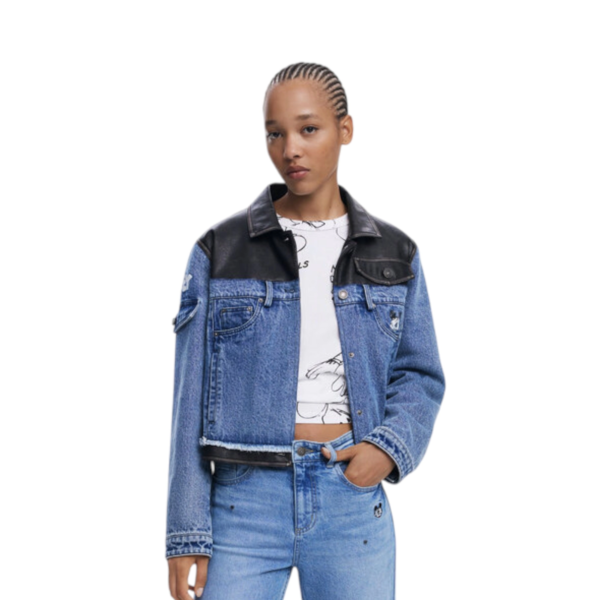 Desigual - Γυναικείο Παντελόνι Τζιν Minimi Mickey Cullote 25WWDD17-5053 Μπλε 25WWDD17-5053