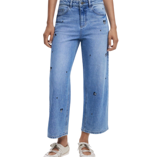 Desigual - Γυναικείο Παντελόνι Τζιν Minimi Mickey Cullote 25WWDD17-5053 Μπλε