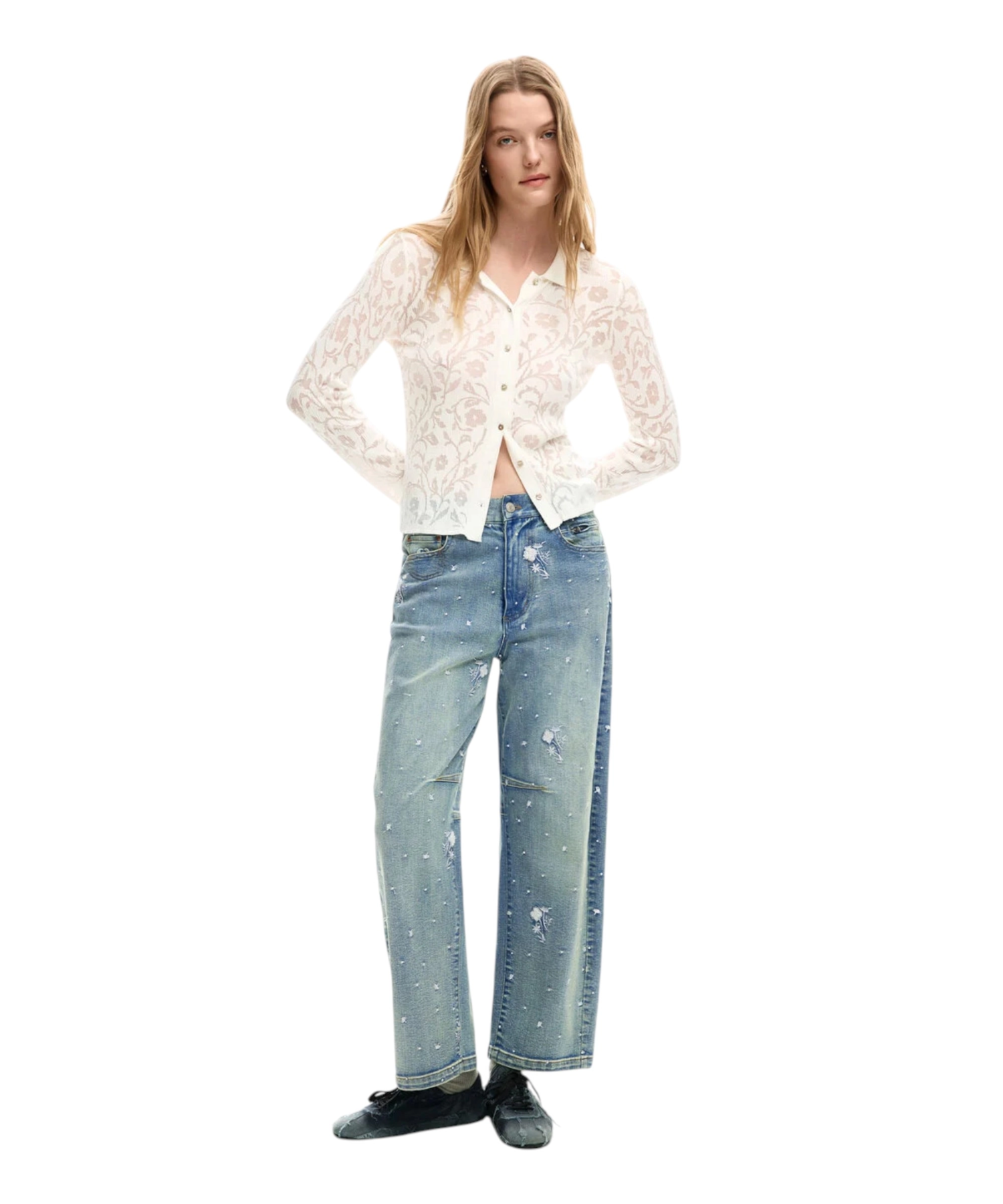 Desigual – Γυναικείο Παντελόνι Τζιν Shine Balloon Relaxed Fit 26SWDD36-5053 Μπλε Ανοιχτό (3) Desigual - Γυναικείο Παντελόνι Τζιν Shine Balloon Relaxed Fit 26SWDD36-5053 Μπλε Ανοιχτό 26SWDD36-5053